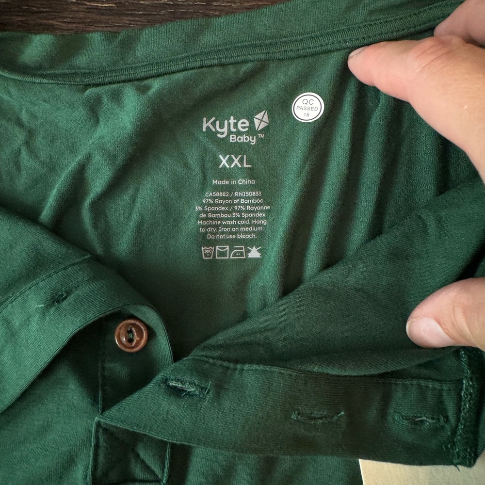 Kyte Baby Henley Forest Green